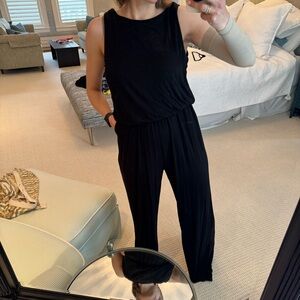 Pink Lily Black Jumpsuit